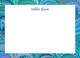 Peacock Italian Marble Personalized Stationery Image 2 of 5